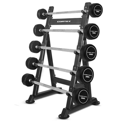 CORTEX Alpha Series Fixed Barbell Set 100kg + Stand