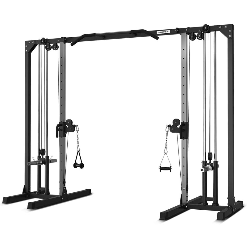 CORTEX FT-11 Plate Loaded Cable Crossover Station with 115kg Olympic Tri-Grip Weight Set Payday Deals