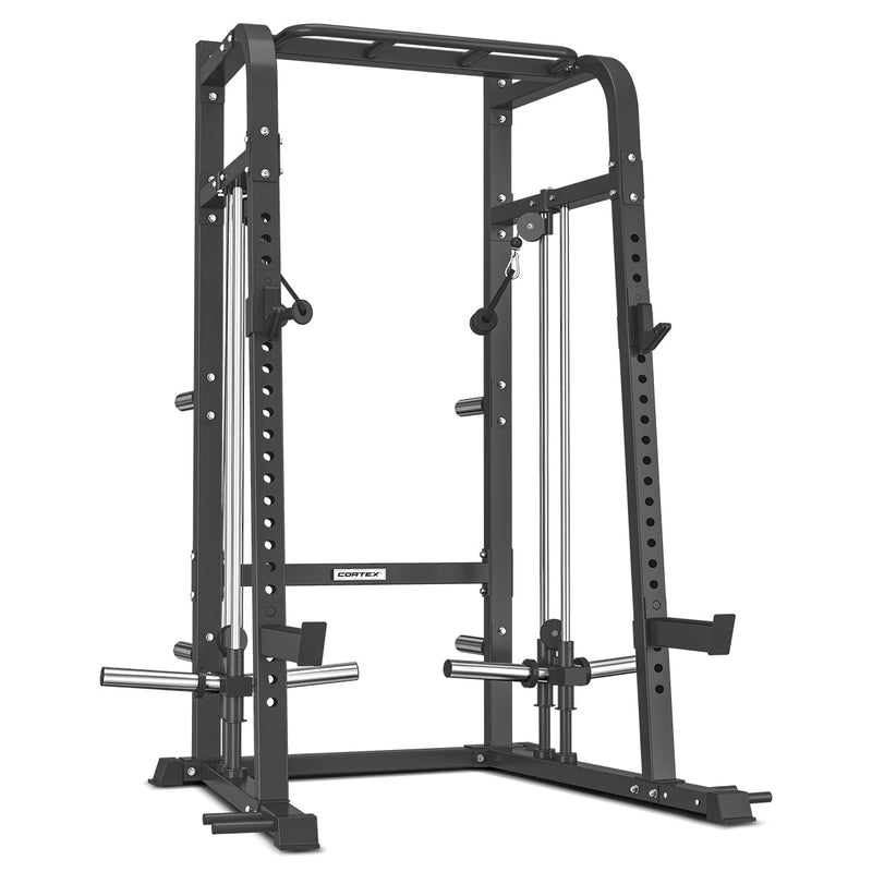CORTEX GS9 Power Rack & Cable Machine + BN-6 Bench + 100kg Olympic Tri-Grip Weight Plate & Barbell Package Payday Deals