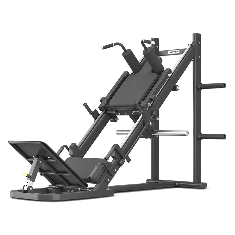 CORTEX LP-10 45 Degree Leg Press/Hack Squat with 100kg Olympic Tri-Grip Weight Plate Set Payday Deals
