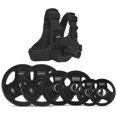 CORTEX Plate Loaded Weight Vest with 35kg Tri-Grip Olympic Plate Package Payday Deals
