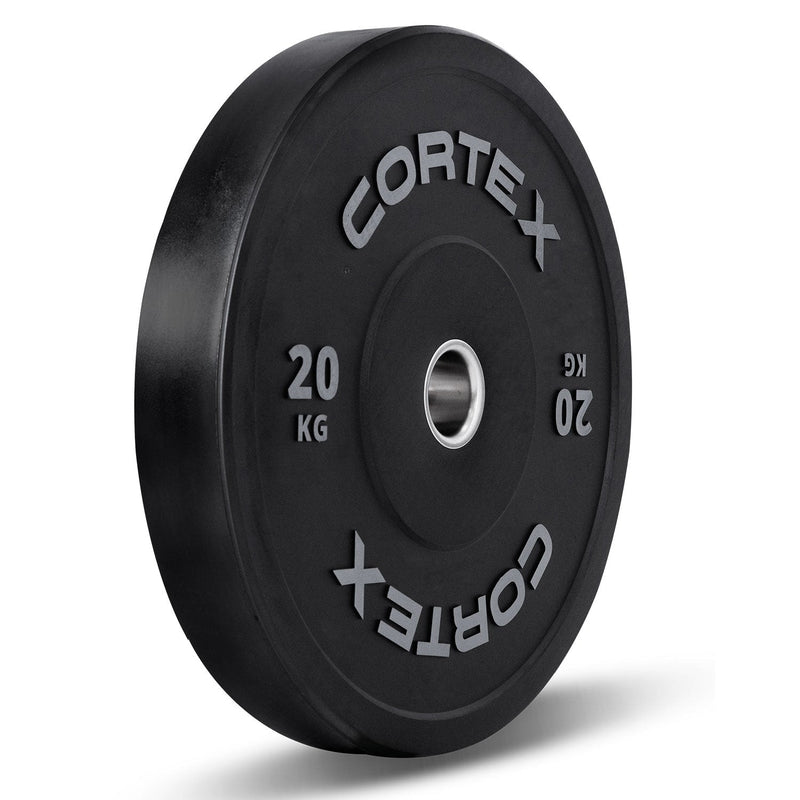 CORTEX Pro 260kg Black Series Bumper Plate V2 Package with Zeus Competition Barbell Payday Deals