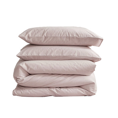 Cosy Club Duvet Cover Quilt Set Flat Cover Pillow Case Essential Purple Single Payday Deals