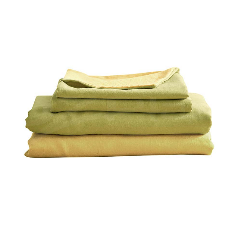 Cosy Club Sheet Set Bed Sheets Set Single Flat Cover Pillow Case Yellow Inspired Payday Deals