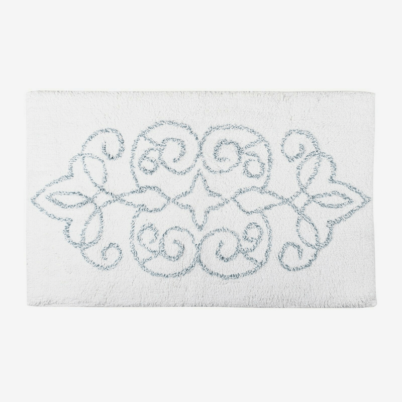 Cotton Medallion Tufted Non Slip Jacquard Bath mat Payday Deals