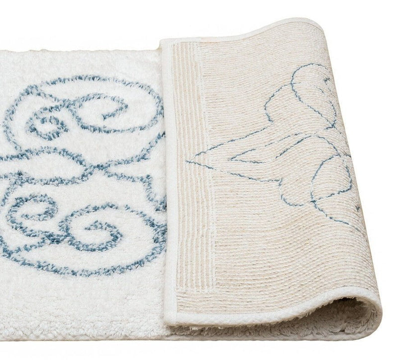 Cotton Medallion Tufted Non Slip Jacquard Bath mat Payday Deals