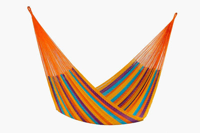Mayan Legacy Queen Size Cotton Mexican Hammock in Alegra Colour - Payday Deals