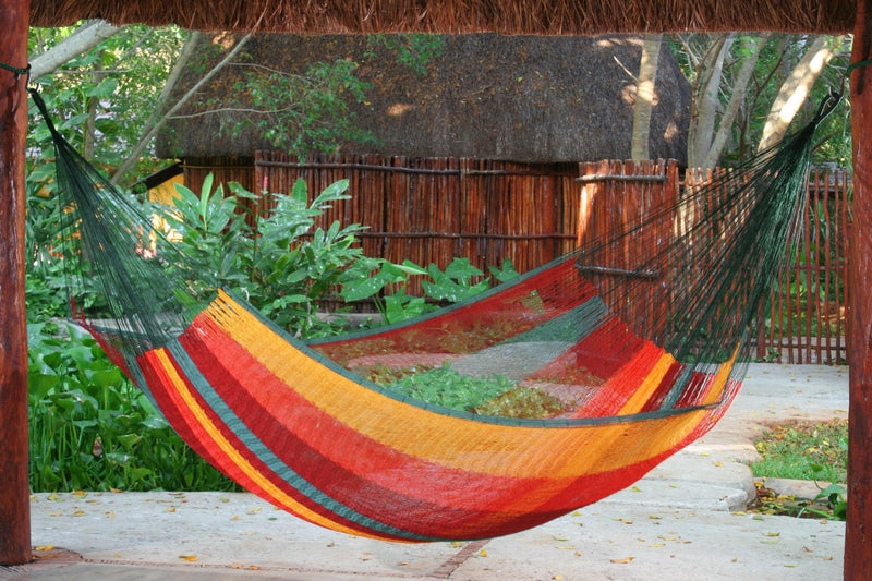 Mayan Legacy King Size Cotton Mexican Hammock in Imperial Colour - Payday Deals