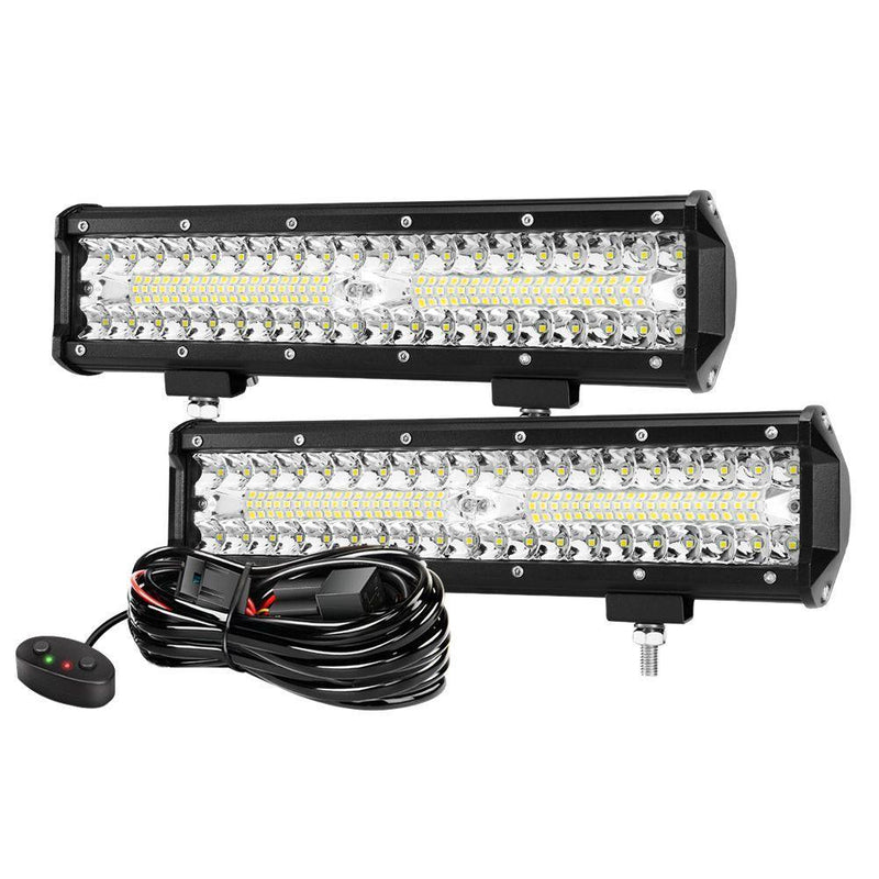 2x12inch CREE LED Work Light Bar Spot Flood OffRoad Fog Driving 4WD 4x4 Reverse Payday Deals