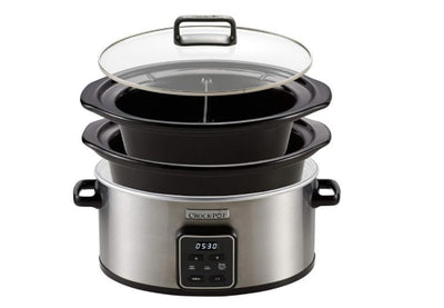 Crock-Pot Choose-a-Crock One Pot Slow Cooker 5.6L Pot & 2.4L Pot with Dividers