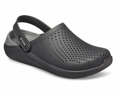 Crocs Men's LiteRide Clogs Sandals Shoes Summer Thongs Flip Flops - Black/Slate Grey Payday Deals