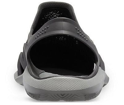 Crocs Men's Swiftwater Mesh Wave Clogs Sandals Slides River Waterproof - Black/Slate Grey Payday Deals