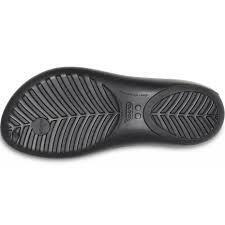 Crocs Women's Serena Flip Flop Thongs Summer Beach Shoes Sandals - Black/Black Payday Deals