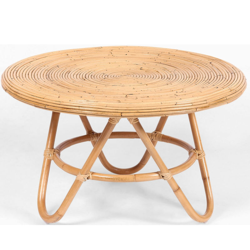 Crocus Rattan Round Coffee Table 80cm - Natural Payday Deals