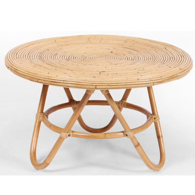 Crocus Rattan Round Coffee Table 80cm - Natural Payday Deals