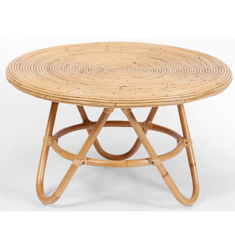 Crocus Rattan Round Coffee Table 80cm - Natural Payday Deals