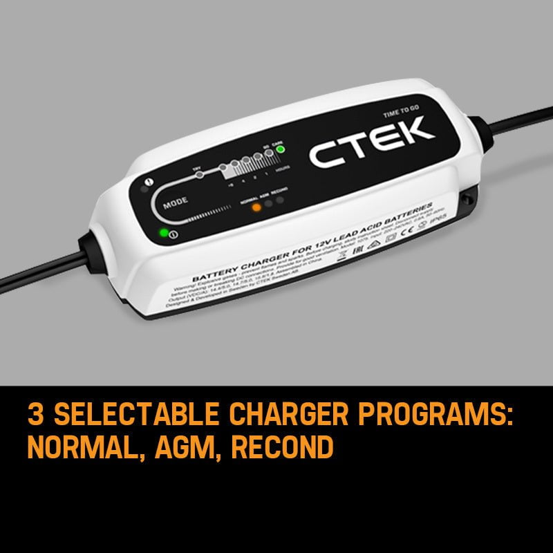 CTEK CT5 TIME TO GO Smart Battery Charger Maintainer Car 4WD Motorcycle 12V 5A Payday Deals