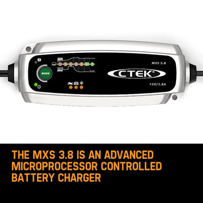 CTEK MXS 3.8 12V 3.8 Amp Smart Battery Charger Car Motorcycle Caravan Camper AGM Payday Deals