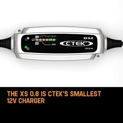 CTEK XS0.8 Model 6 Stage Trickle Smart Battery Charger 12V Bike Car Boat ATV Payday Deals