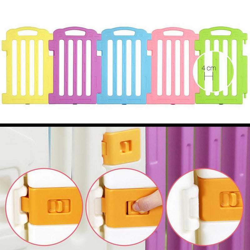Cuddly Baby 17-Panel Plastic Baby Playpen Kids Toddler Fence Payday Deals