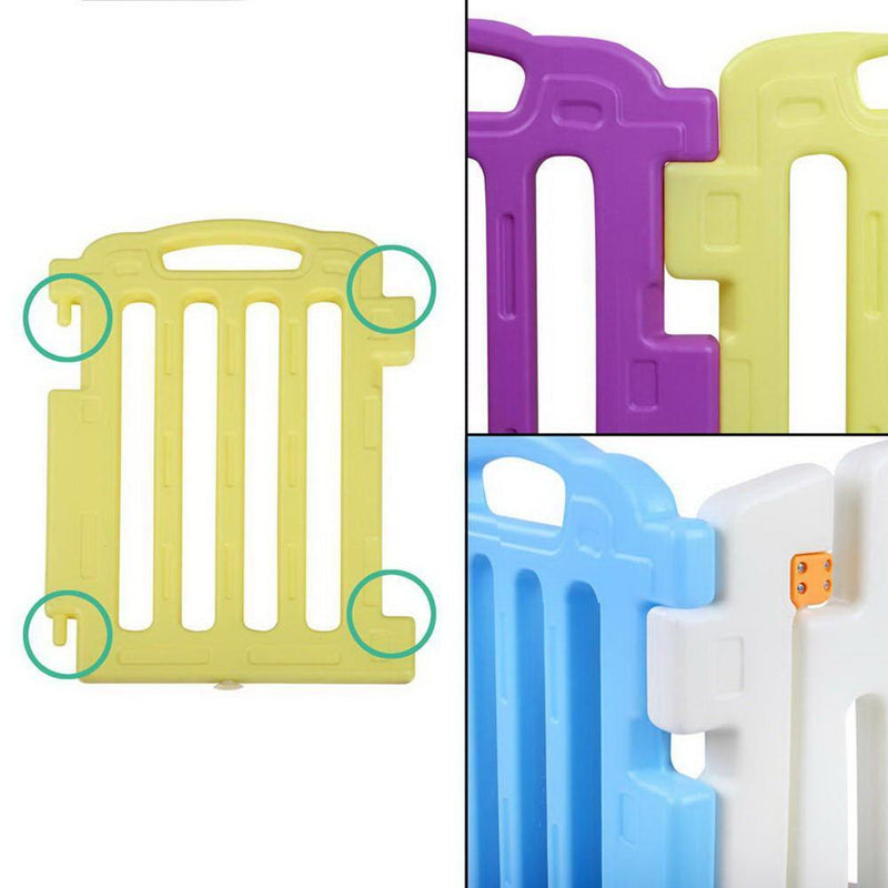 Cuddly Baby 17-Panel Plastic Baby Playpen Kids Toddler Fence