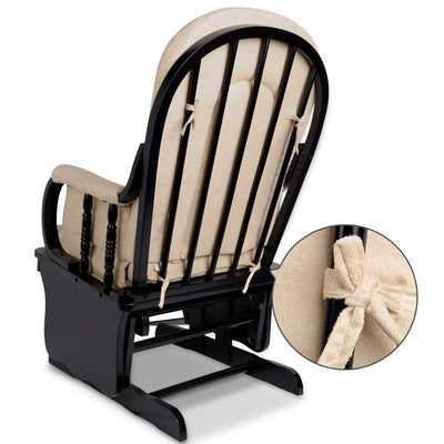 Cuddly Baby Breast Feeding Sliding Glider Chair with Ottoman - Beige