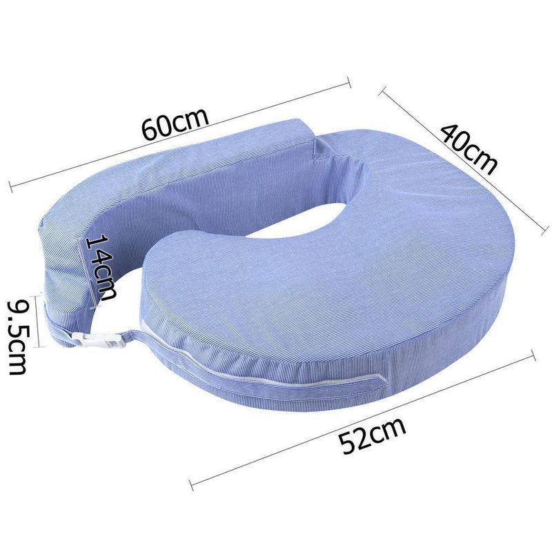  Cuddly Baby Breast Feeding Support Memory Foam Pillow - Blue