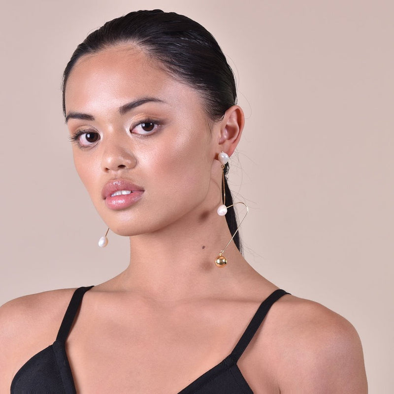 Culturesse Andrya Artisan Dancing Pearl Earrings Payday Deals