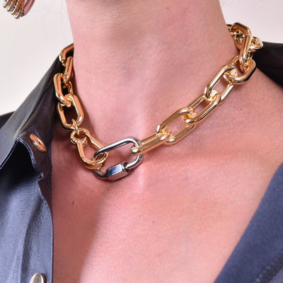 Culturesse Bronx Bold Status Chain Choker Necklace Payday Deals