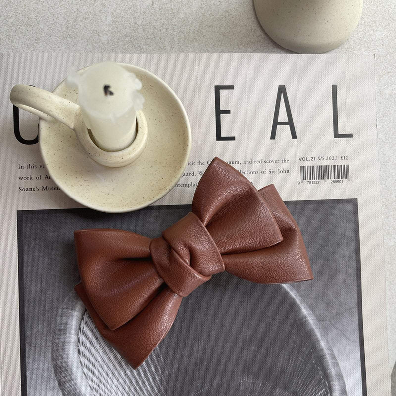 Culturesse Charlotte Bow Tie Hair Clip (Brown) Payday Deals