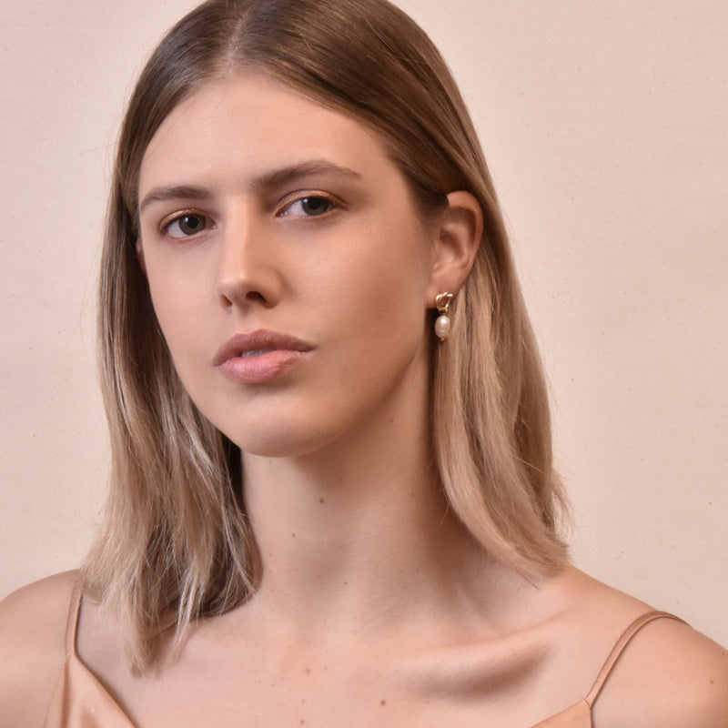 Culturesse Grace Dainty Freshwater Pearl Stud Earrings Payday Deals
