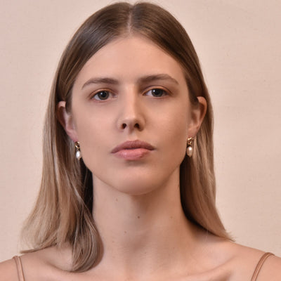 Culturesse Grace Dainty Freshwater Pearl Stud Earrings Payday Deals
