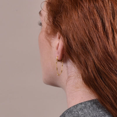 Culturesse Hazel Gold Filled Chain Drop Earrings Payday Deals