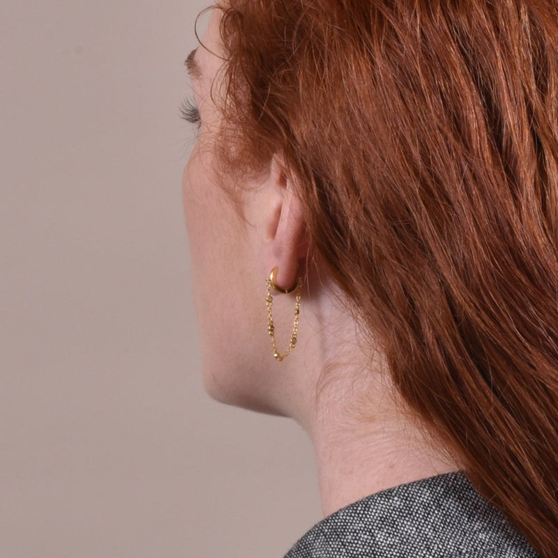 Culturesse Hazel Gold Filled Chain Drop Earrings Payday Deals