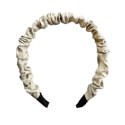 Culturesse Tallulah Scrunched Headband (Beige) Payday Deals