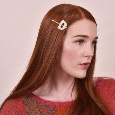 Culturesse The Pearly Letter Hair Clip Payday Deals