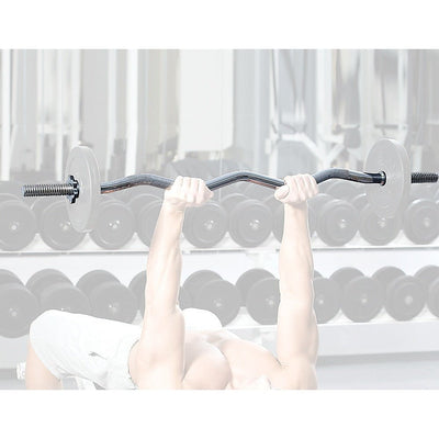 Curl Bar Barbell Heavy Duty EZ with Spinlock Collars Payday Deals