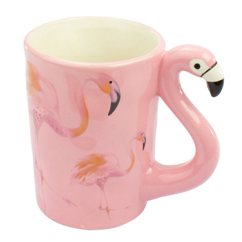 Curtis & Wade Novelty Mug Flamingo Pink Handle Payday Deals