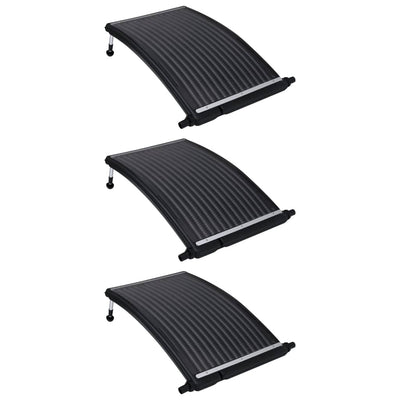 Curved Pool Solar Heating Panels 3 pcs 110x65 cm Payday Deals