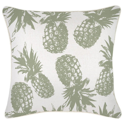 Cushion Cover-With Piping-Pineapples Sage-45cm x 45cm Payday Deals