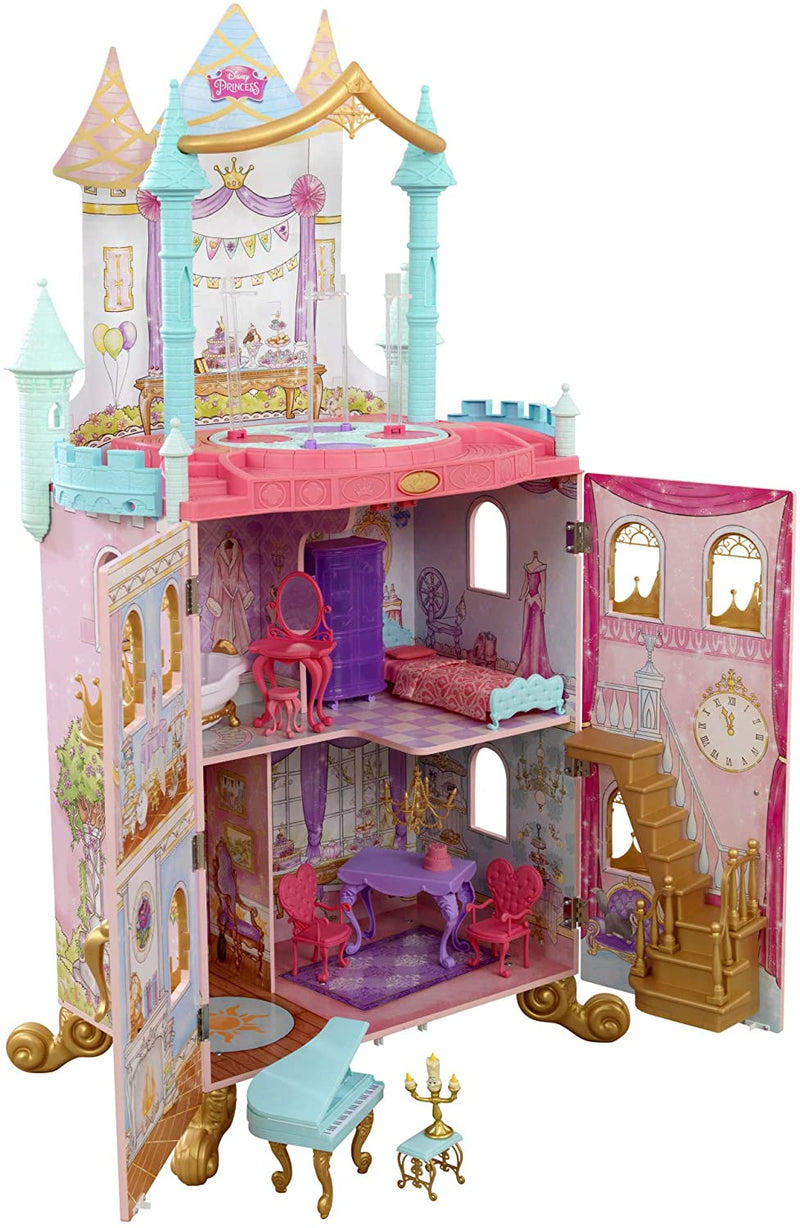 Dance & Dream Dollhouse Pink with Furniture for kids (Model 5) Payday Deals