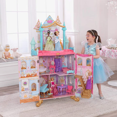 Dance & Dream Dollhouse Pink with Furniture for kids (Model 5) Payday Deals