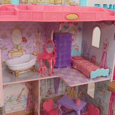 Dance & Dream Dollhouse Pink with Furniture for kids (Model 5) Payday Deals