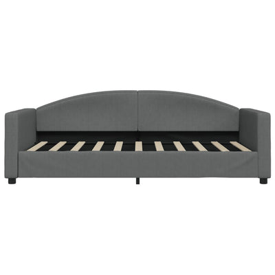 Daybed with Trundle Dark Grey 90x190 cm Fabric Payday Deals