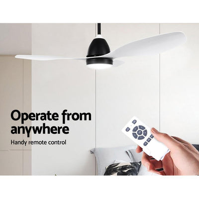 Devanti Ceiling Fan Light Remote Control Ceiling Fans White 48'' 3 Blades Payday Deals