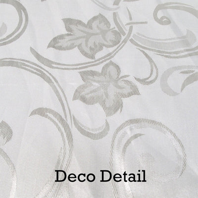 Deco White Luxury Jacquard Tablecloth 150 x 220 cm Payday Deals