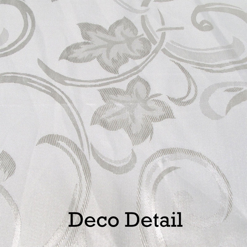 Deco White Luxury Jacquard Tablecloth 150 x 220 cm Payday Deals