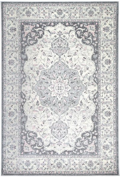 Delicate Grey Oriental Rug 200x290 cm