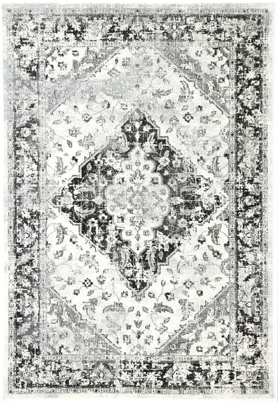 Delicate Grey Traditional Rug 200x290 cm Payday Deals