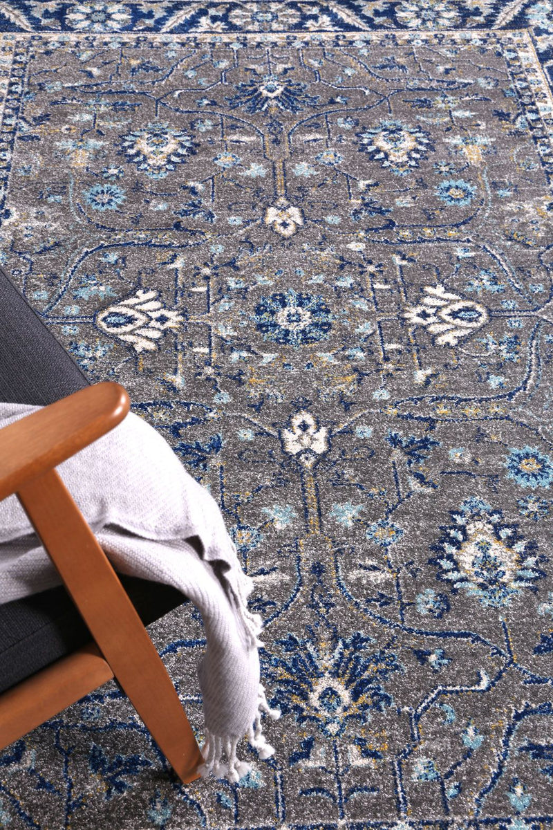 Delicate Navy Blue Oriental Rug 160x230 cm Payday Deals